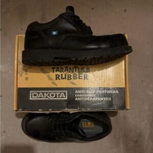 Dakota Black Oxfords with Anti-Slip Soles & SafetyToe